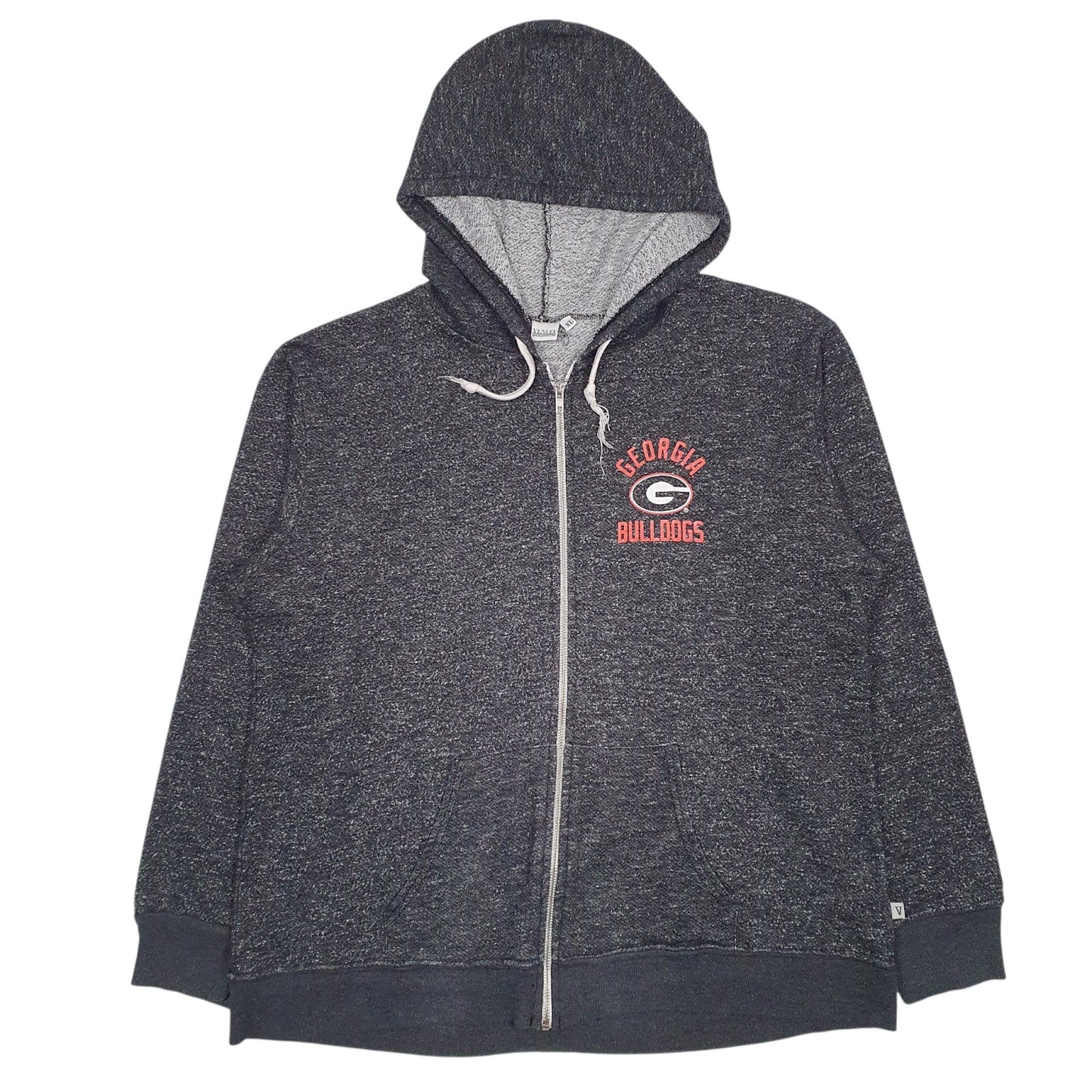 Womens Grey Venley Georgia Bulldogs Full Zip Jumper