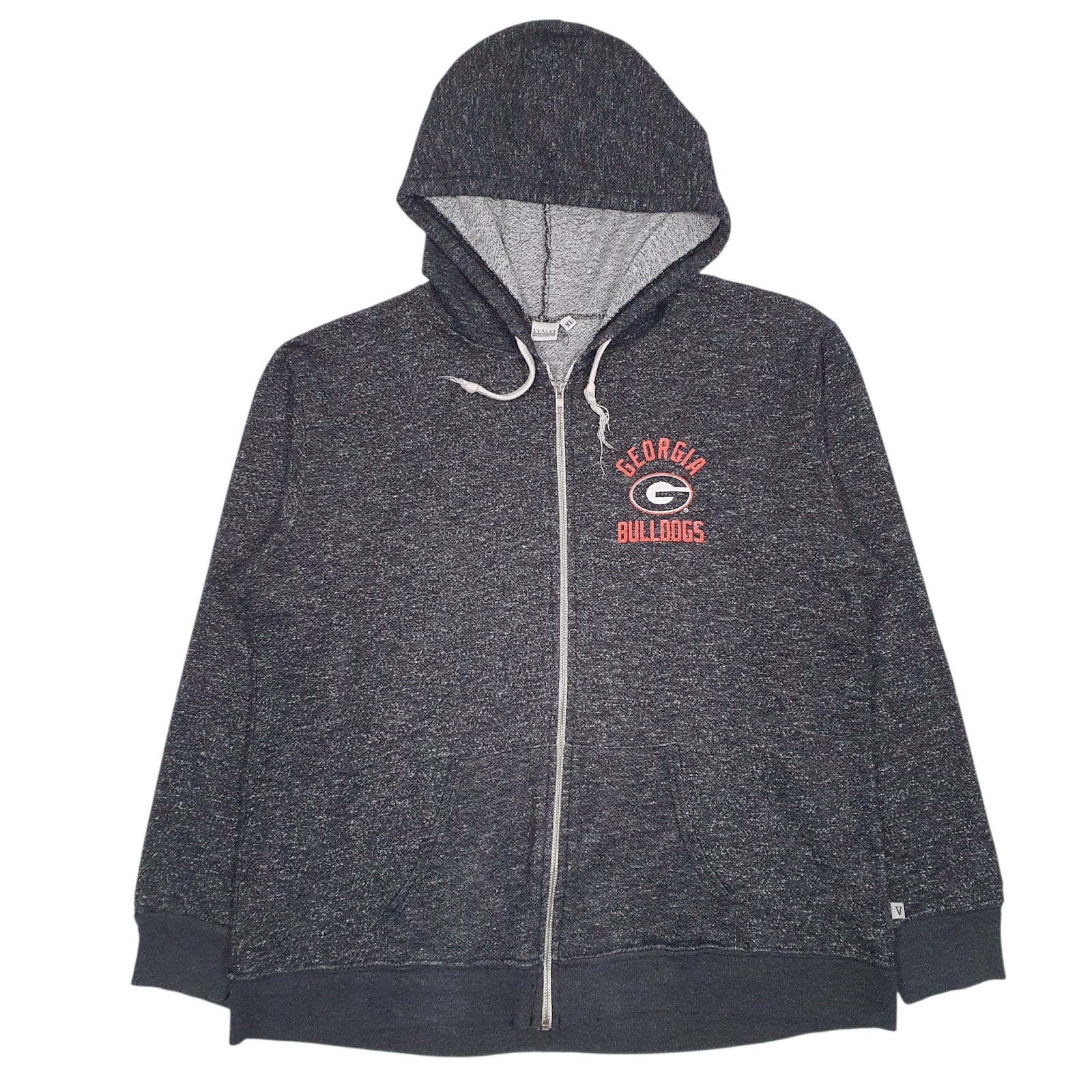 Womens Grey Venley Georgia Bulldogs Full Zip Jumper