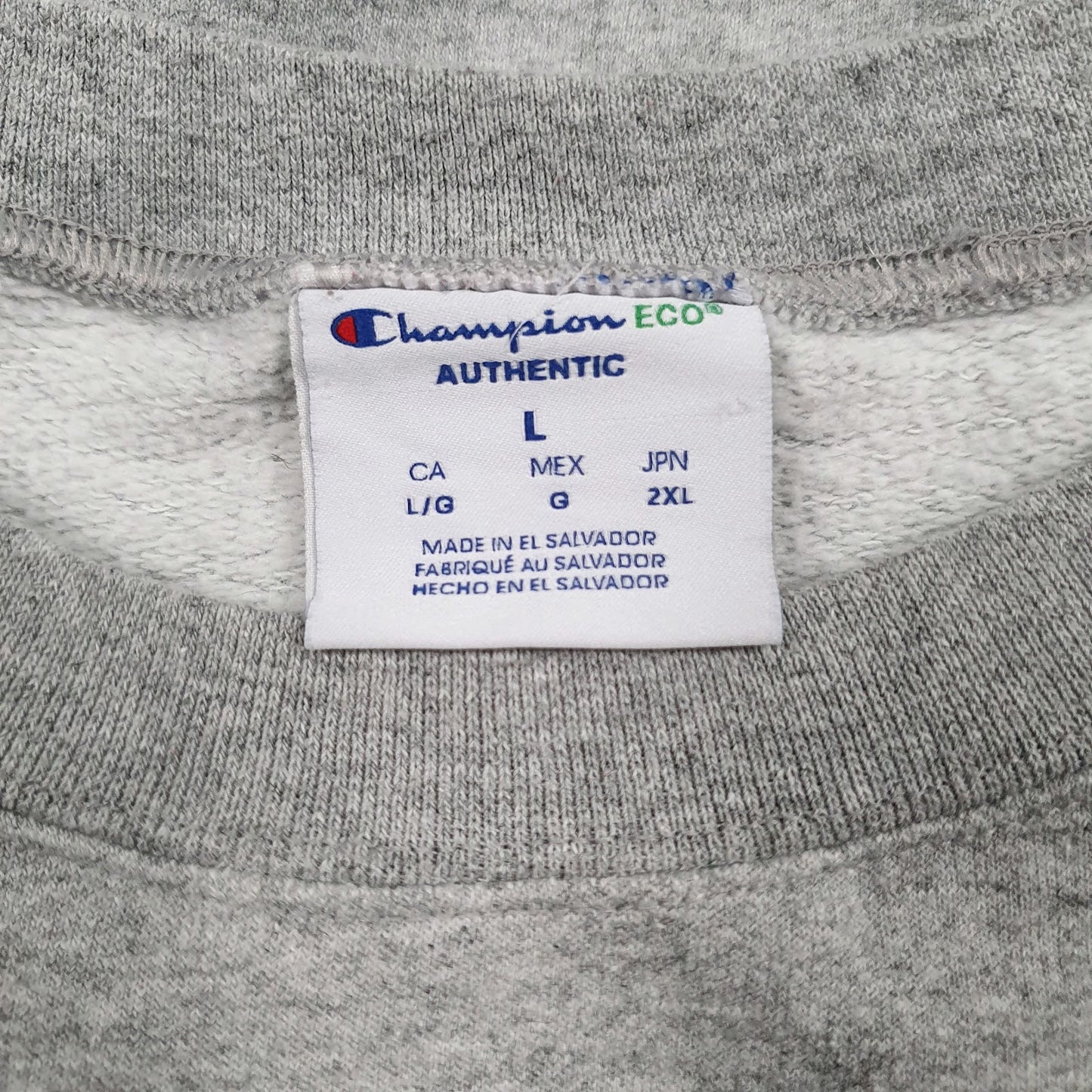 Mens Grey Champion  Crewneck Jumper