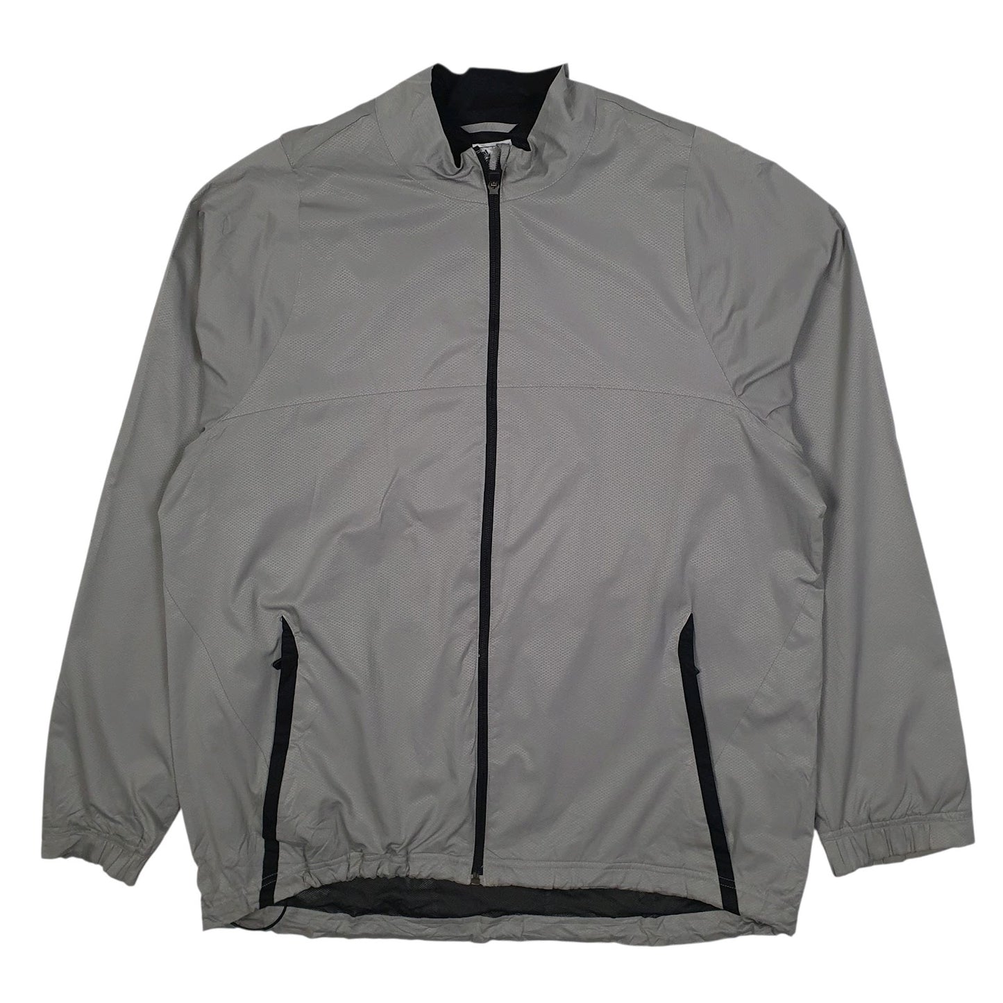 Mens Grey Adidas Climaproof Golf Hoodie Coat