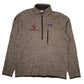 Mens Brown Patagonia Better Sweater Quarter Zip Jumper