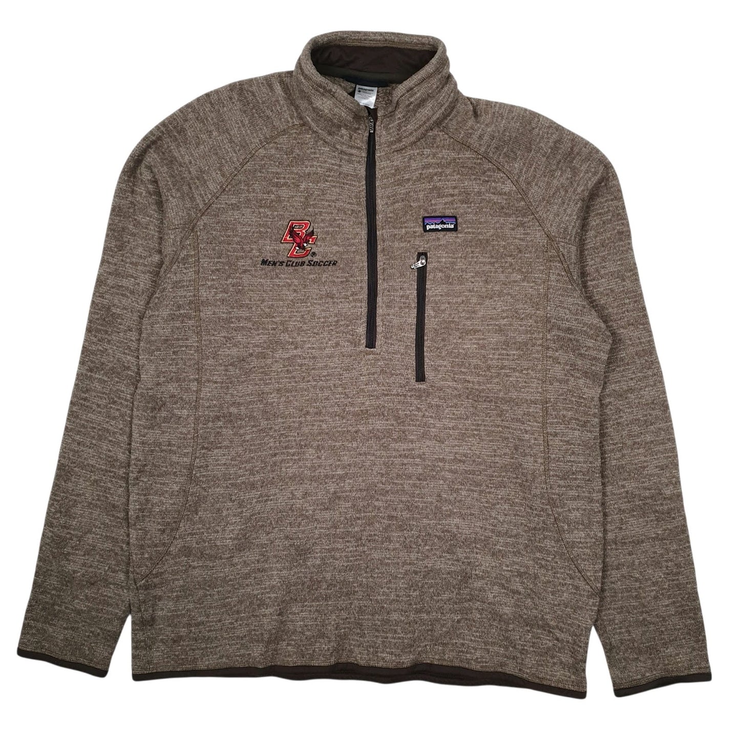 Mens Brown Patagonia Better Sweater Quarter Zip Jumper
