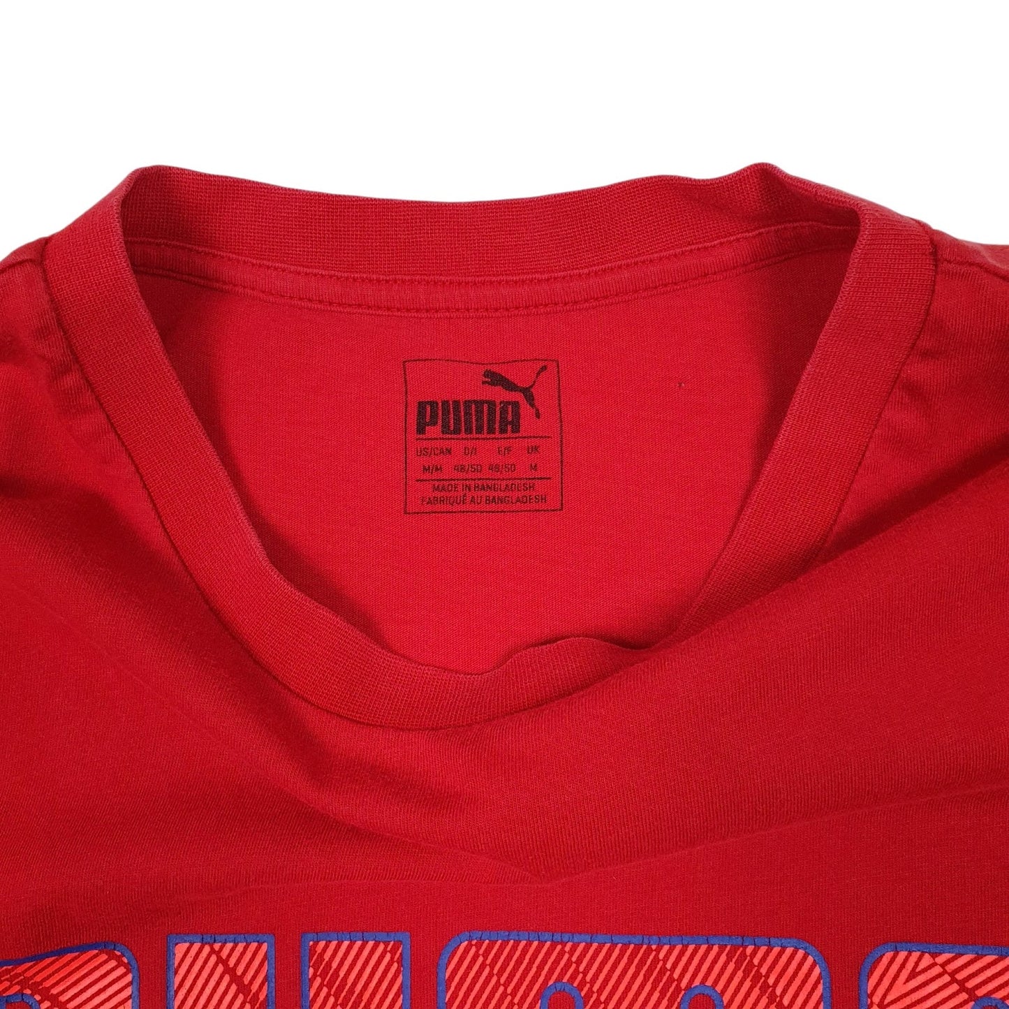 Mens Red Puma   T Shirt