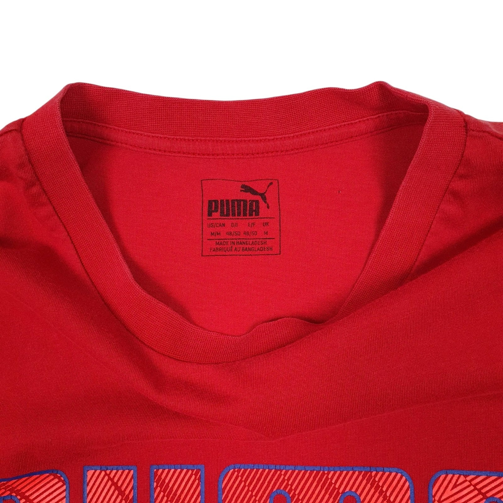 Mens Red Puma   T Shirt