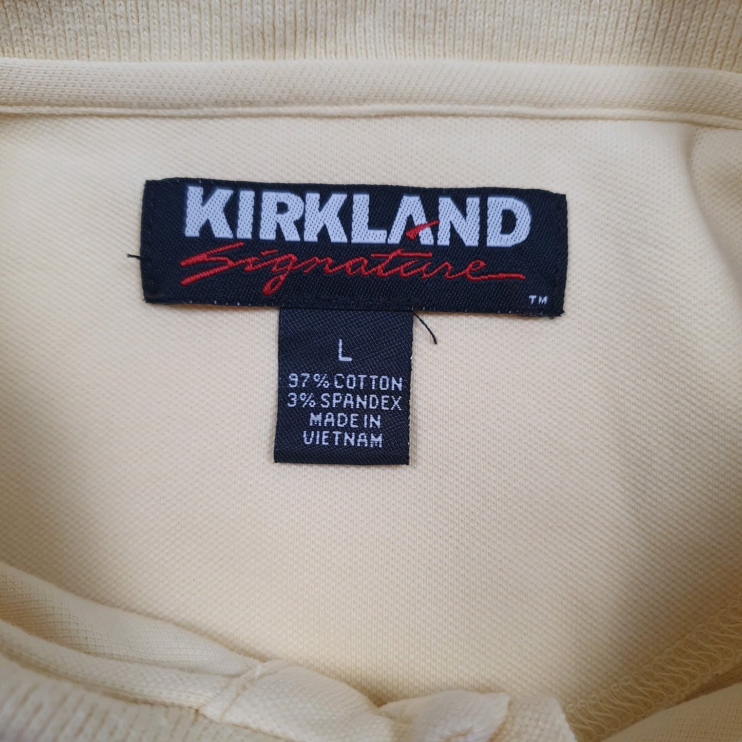 Mens Yellow Kirkland   Polo Shirt