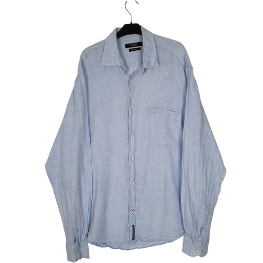 Mens Blue Sacoor  Long Sleeve Shirt