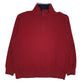 Mens Red Nautica  Quarter Zip Jumper