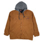 Mens Brown Wrangler Chore Hoodie  Coat