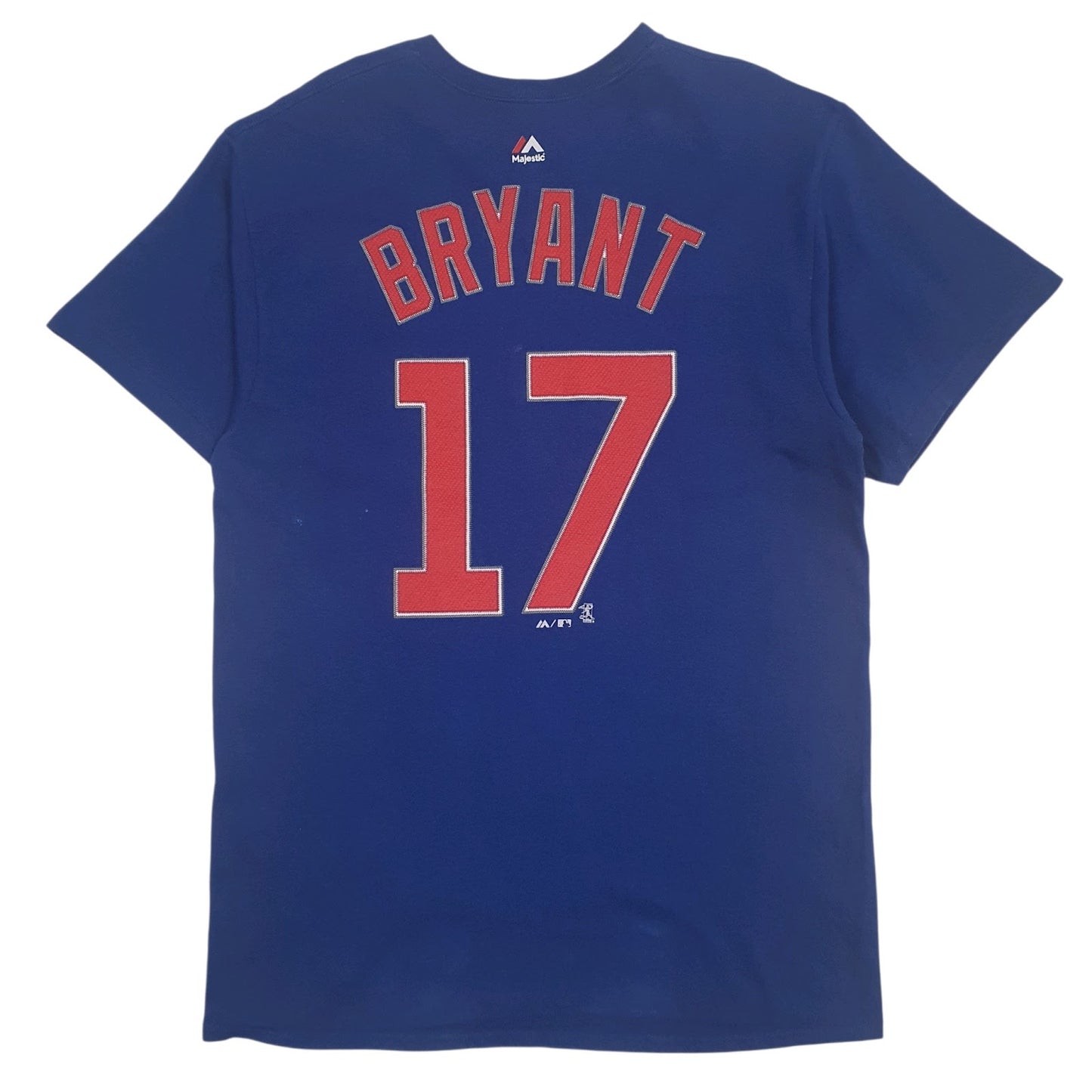 Mens Blue Majestic MLB Chicago Cubs  T Shirt