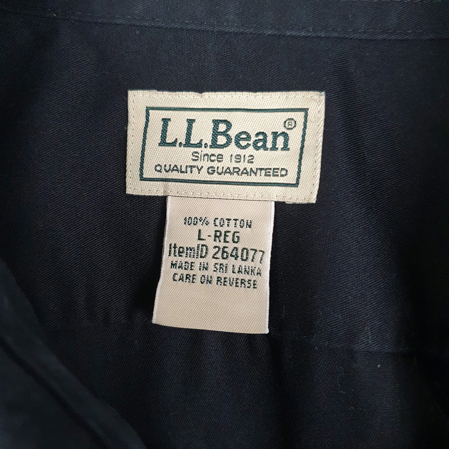 Mens Black L.L.Bean   Shirt
