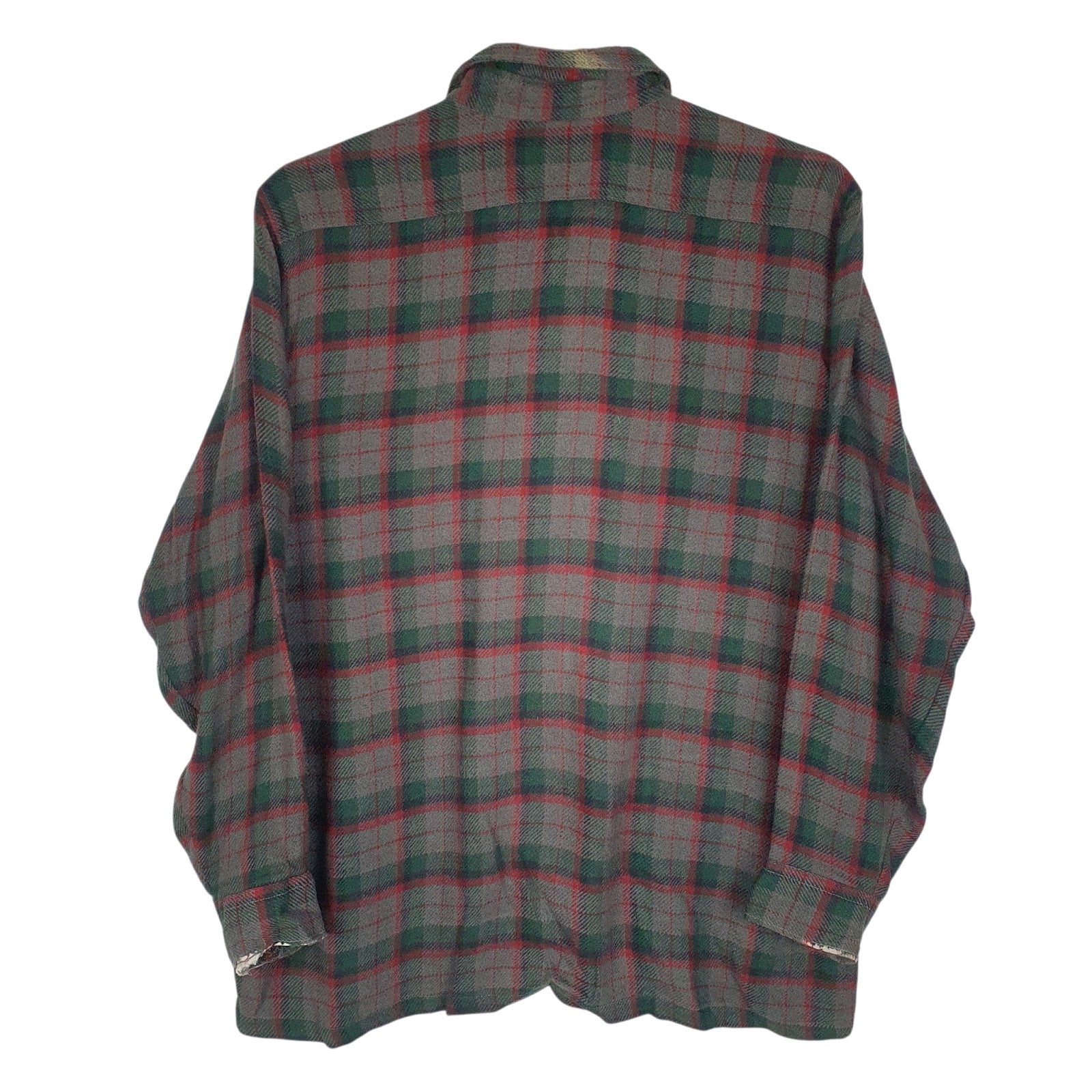 Mens Grey Gregory Vintage Flannel  Shirt