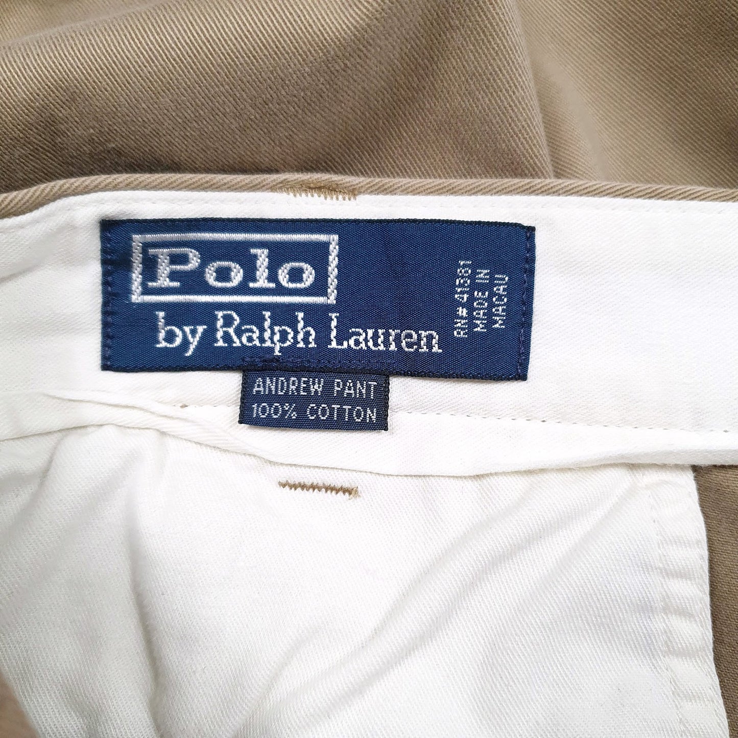 Mens Brown Polo Ralph Lauren Andrew Pant Pleated  Trousers