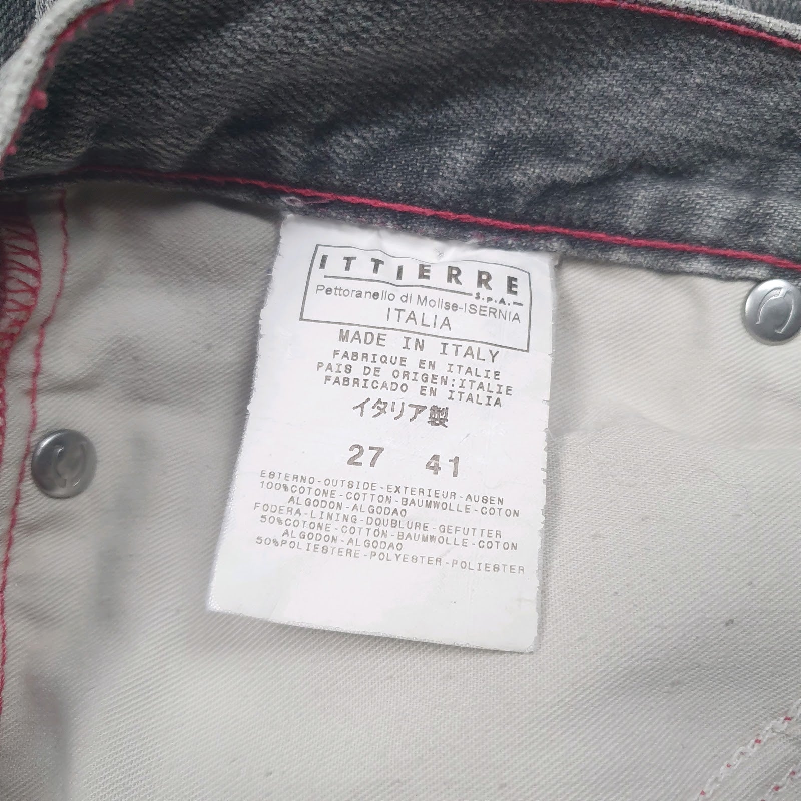 Womens Grey Cavalli Embroidered  Jeans