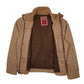 Mens Beige Levis Padded Windbreaker Hoodie Coat