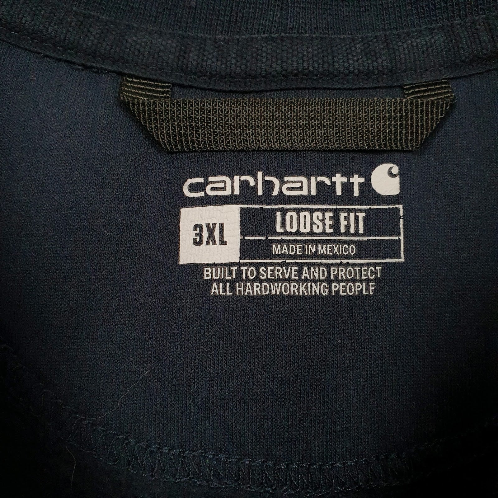 Mens Navy Carhartt  Crewneck Jumper