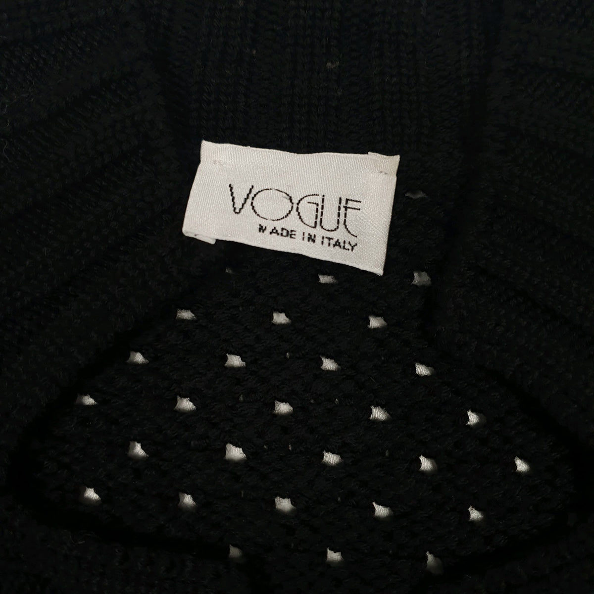 Womens Black Vogue Vintage Cardigan Jumper
