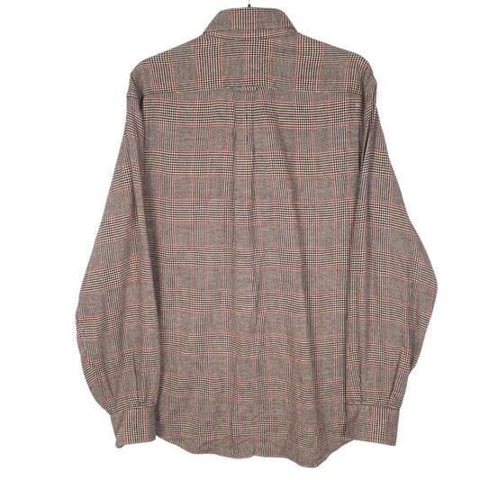 Mens Brown John Ashfield Flannel  Shirt