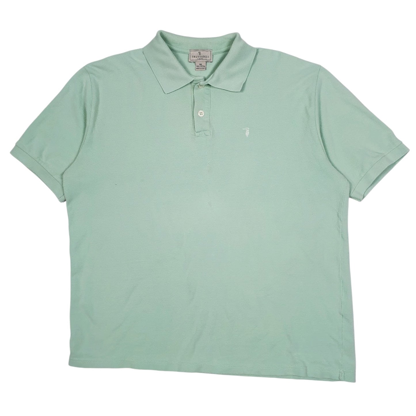 Mens Green Trussardi  Short Sleeve Polo Shirt