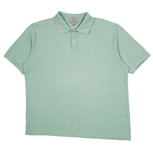 Mens Green Trussardi  Short Sleeve Polo Shirt