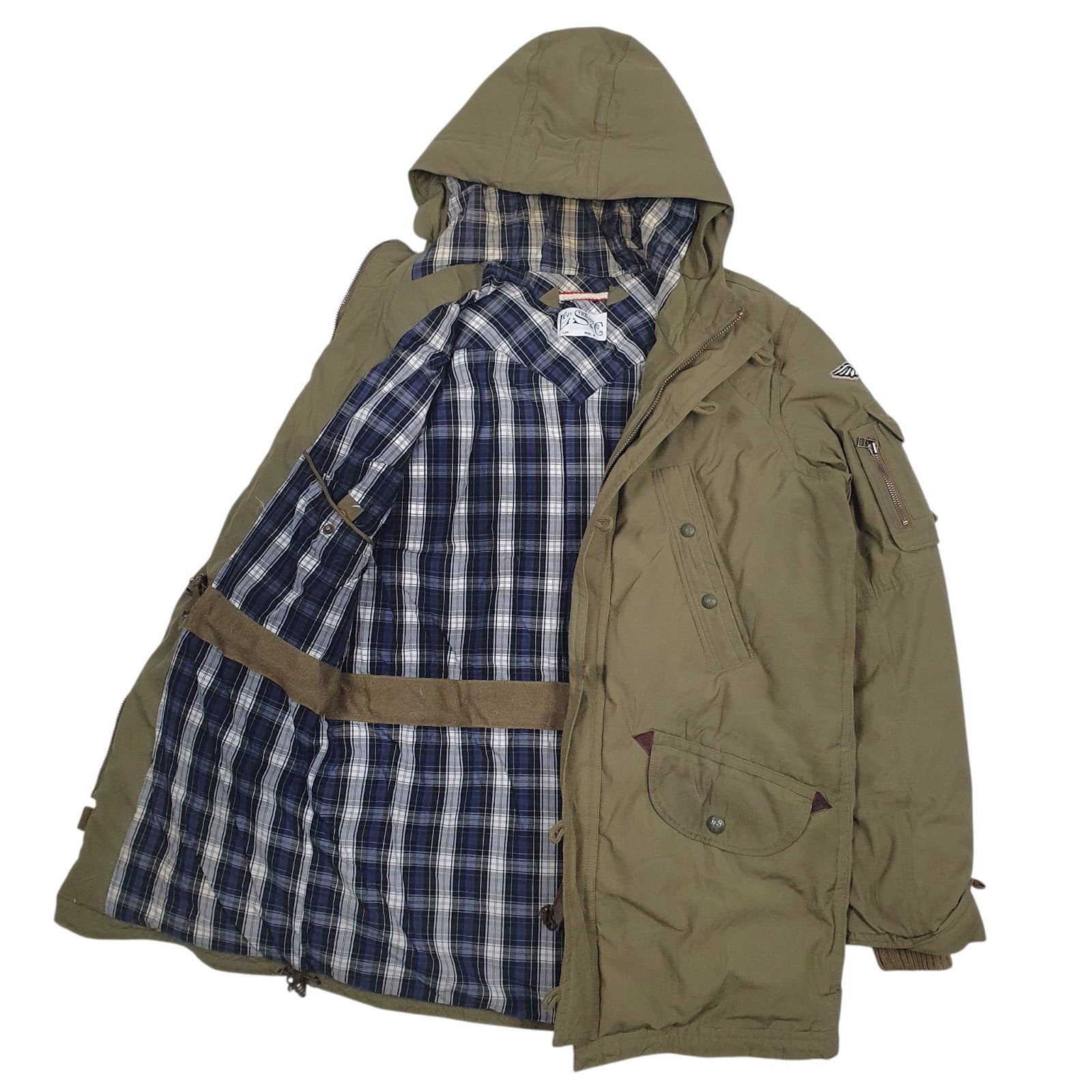 Mens Green Levis Padded  Coat