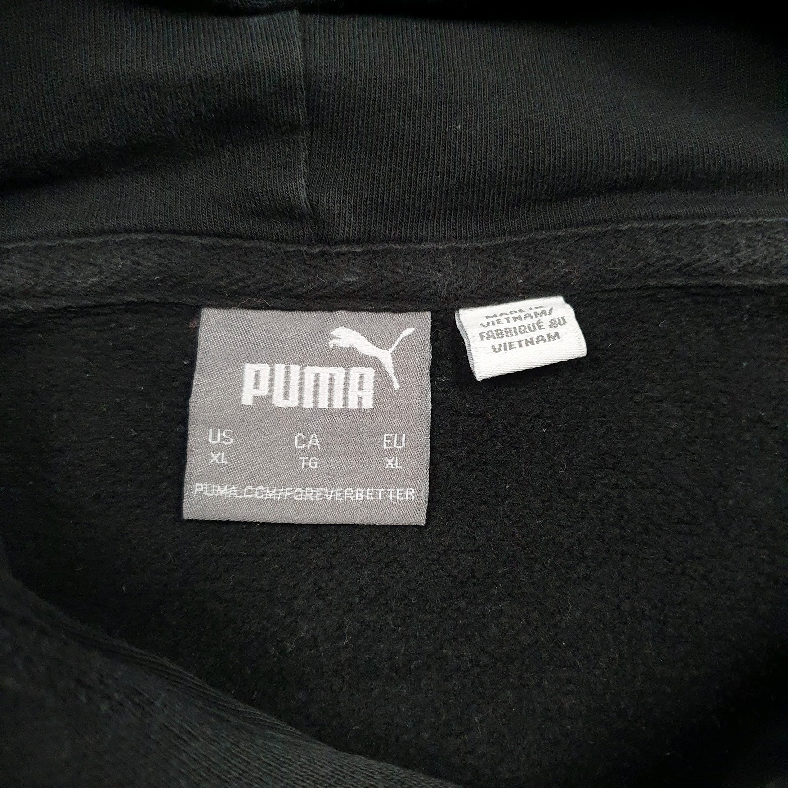 Womens Black Puma  Hoodie Jumper