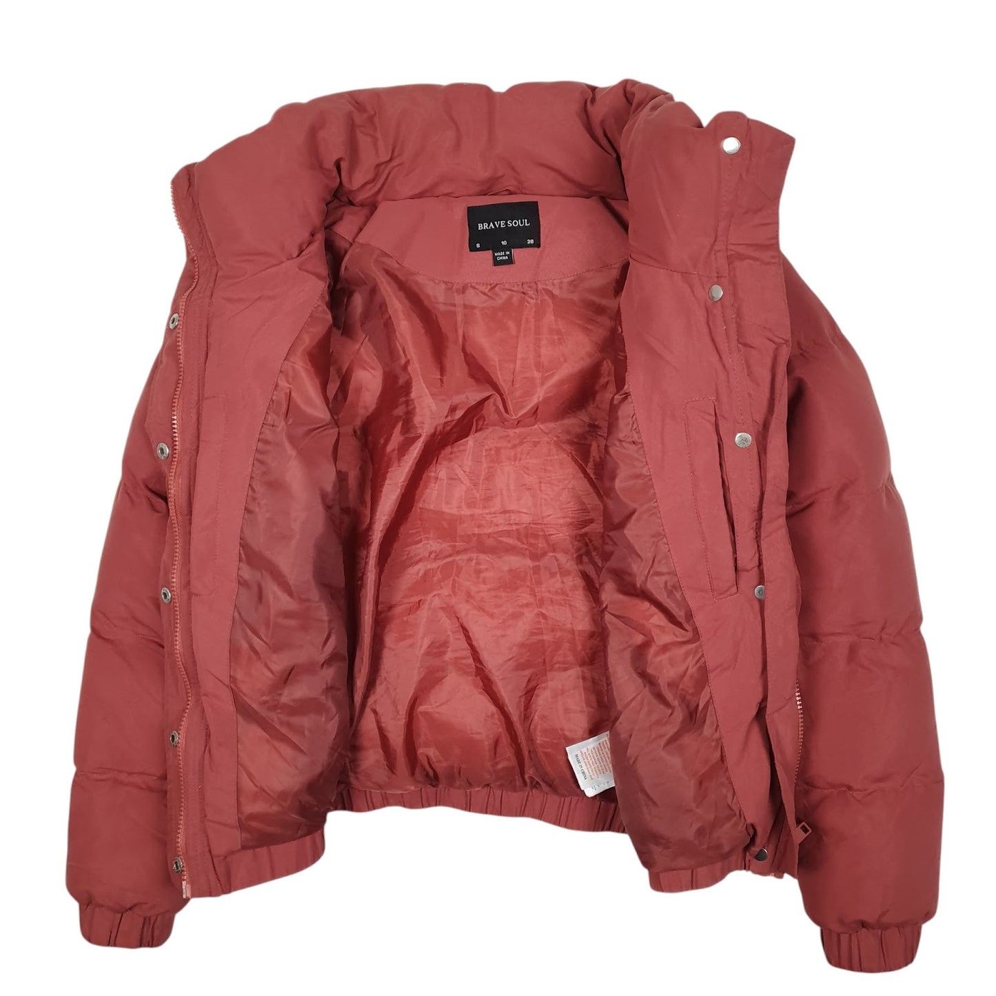 Womens Pink Brave Soul  Hoodie Coat