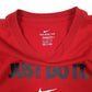 Mens Red Nike   T Shirt