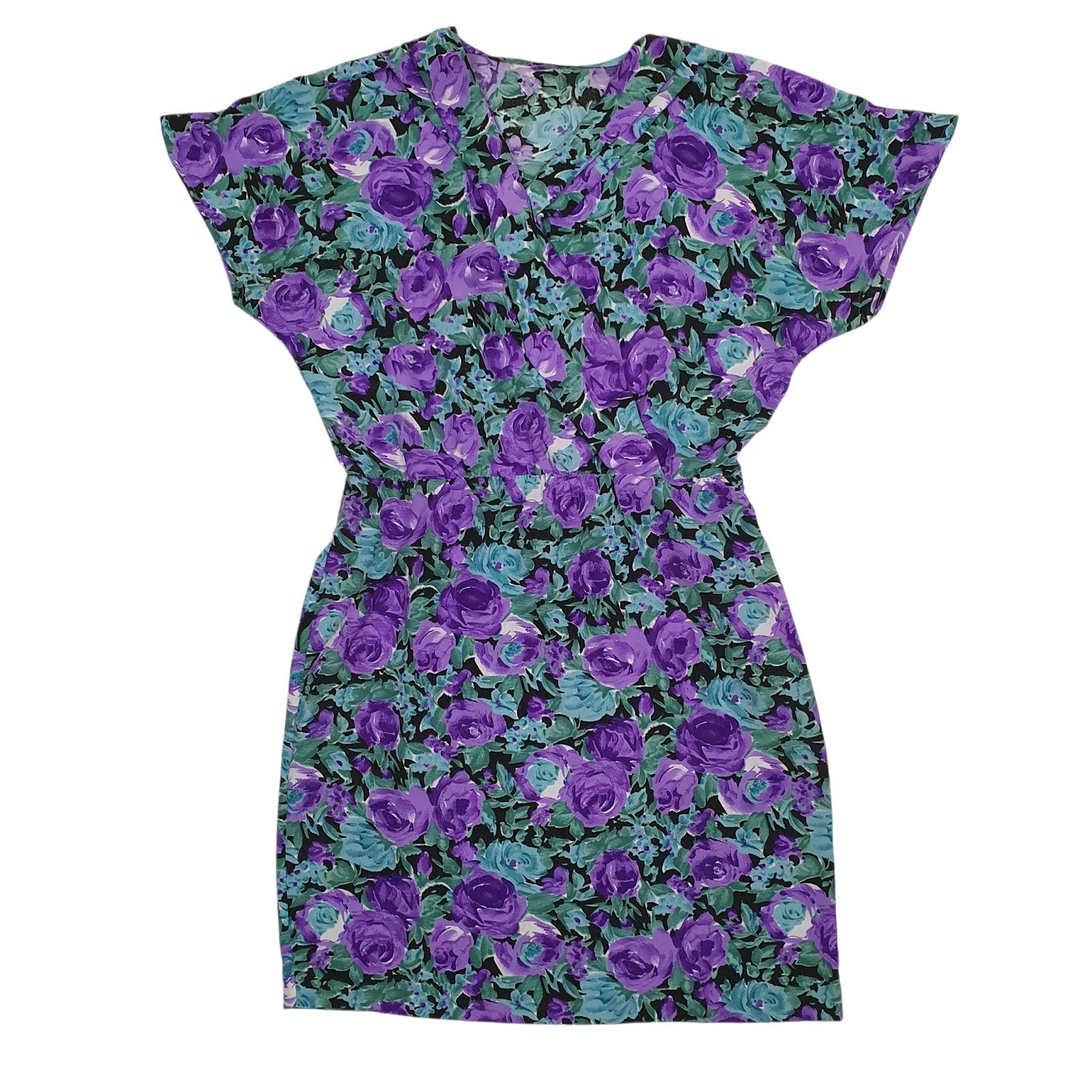 Womens Green Unbranded  Short Sleeve Dress