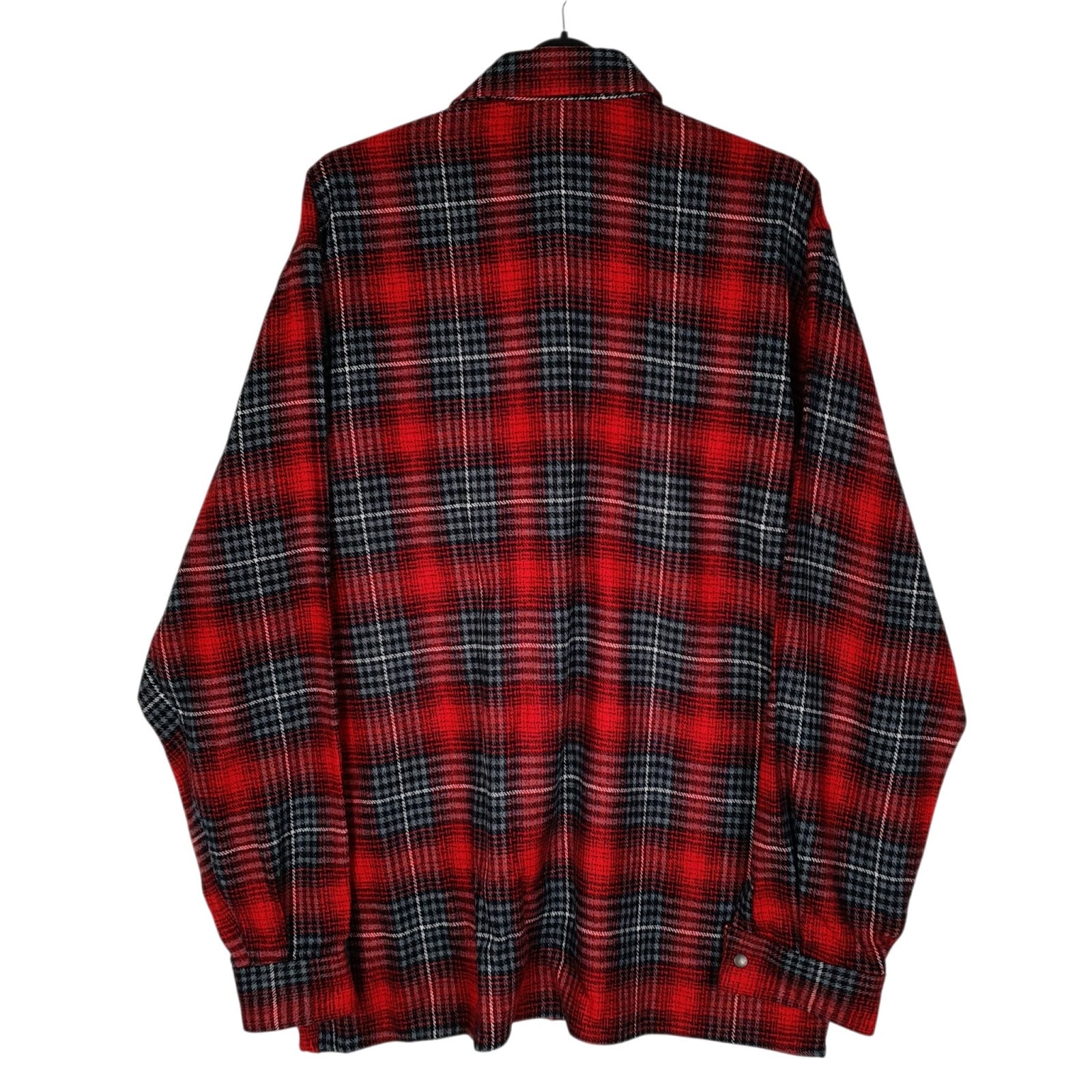 Mens Red Unbranded Vintage 90s Plaid Flannel  Shirt