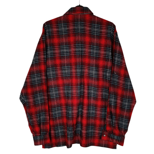Mens Red Unbranded Vintage 90s Plaid Flannel  Shirt
