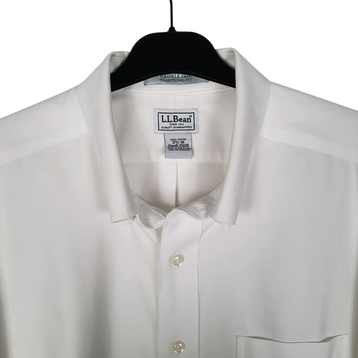 Mens White L.L.Bean   Shirt