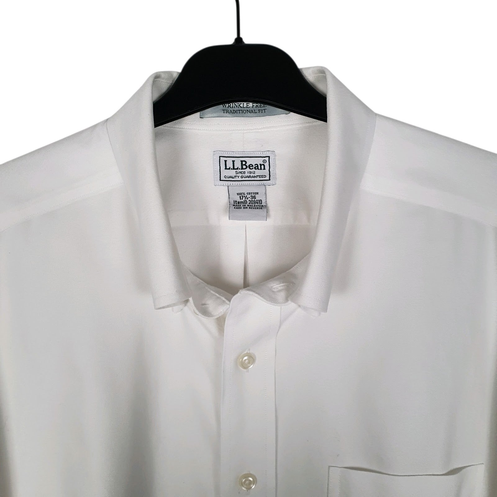 Mens White L.L.Bean   Shirt