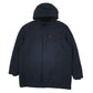 Mens Navy Levis Sherpa Lined Rain Parka  Coat