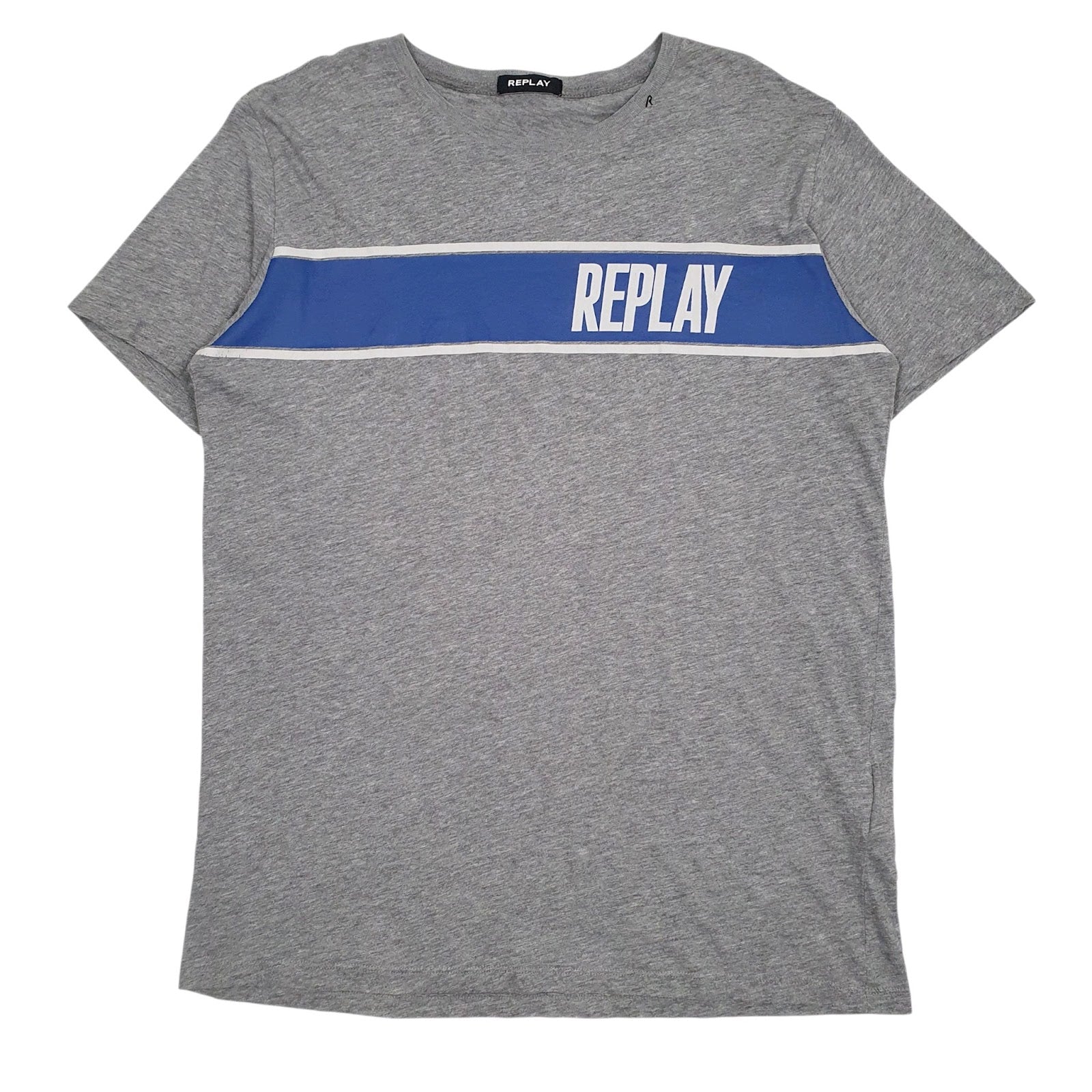 Mens Grey Replay  Short Sleeve T Shirt