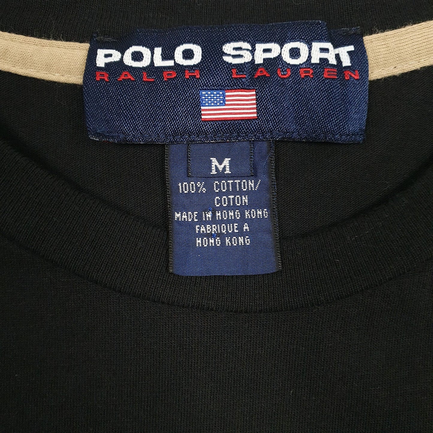Mens Black Polo Ralph Lauren Sport Spellout  T Shirt