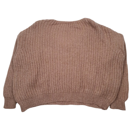 Womens Brown Moove Oversized Crewneck Jumper