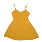 Womens Yellow Unbranded Skater Sleeveless Dress