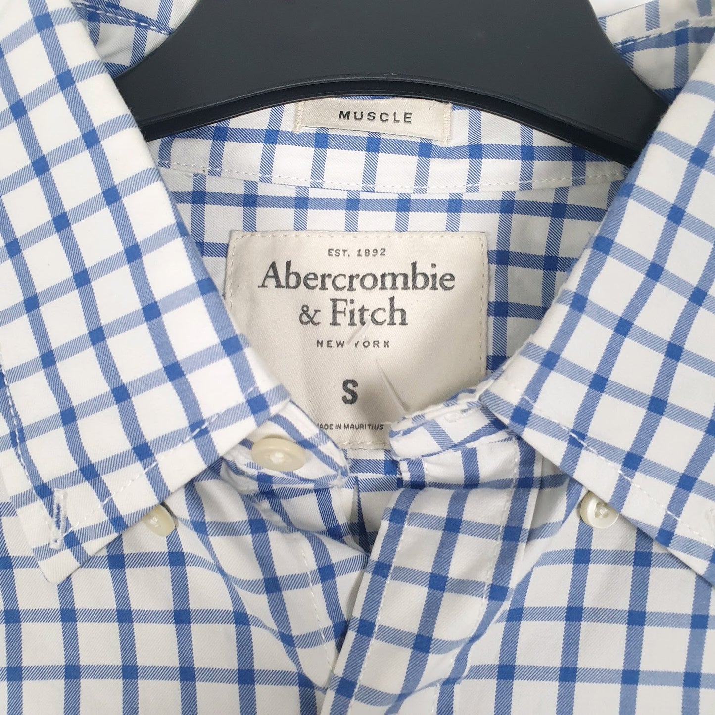 Mens White Abercrombie & Fitch Muscle  Shirt