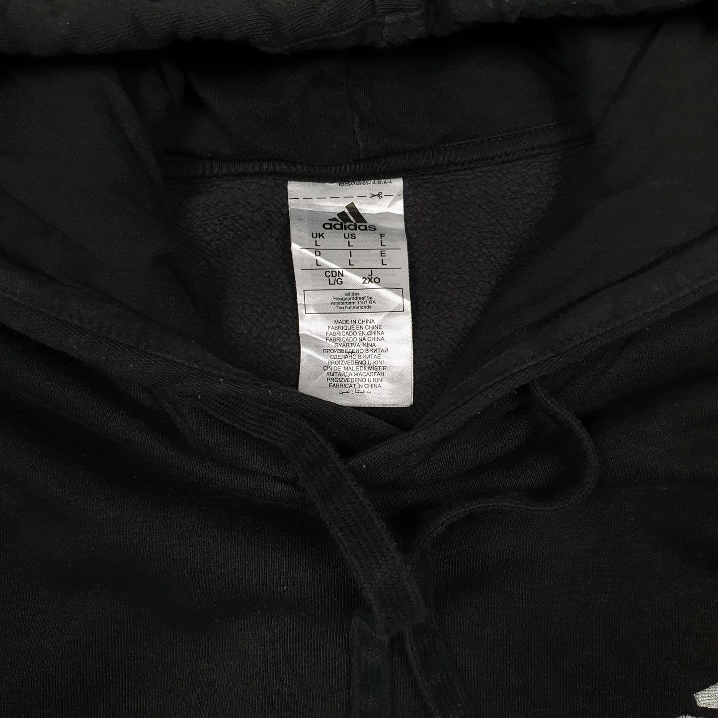 Mens Black Adidas  Hoodie Jumper