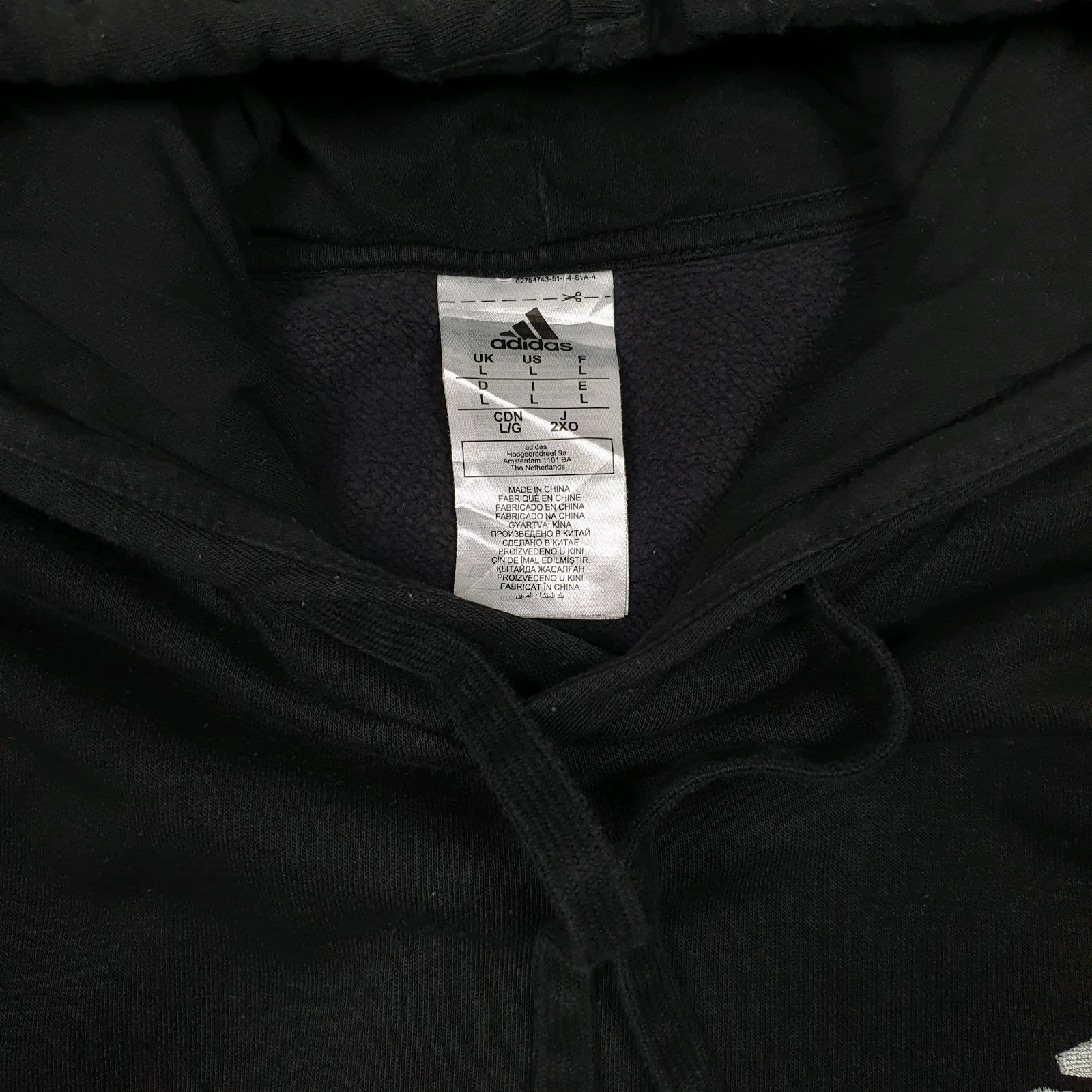 Mens Black Adidas  Hoodie Jumper