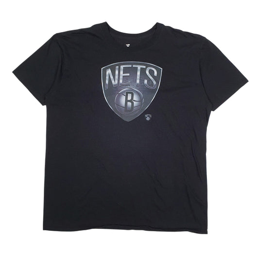 Mens Black Fanatics Brooklyn Nets NBA Basketball Atkinson Short Sleeve T Shirt
