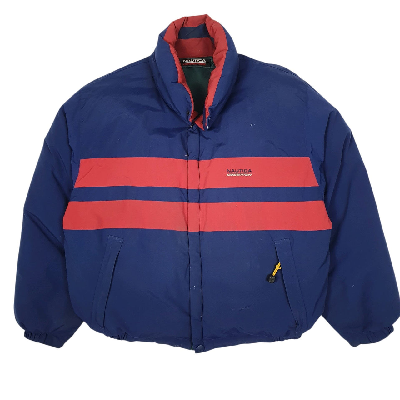 Mens Navy Nautica Competition Vintage 90s Reversible  Coat
