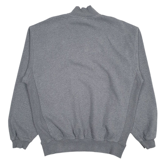 Mens Grey Nike Baggy Quarter Zip Jumper