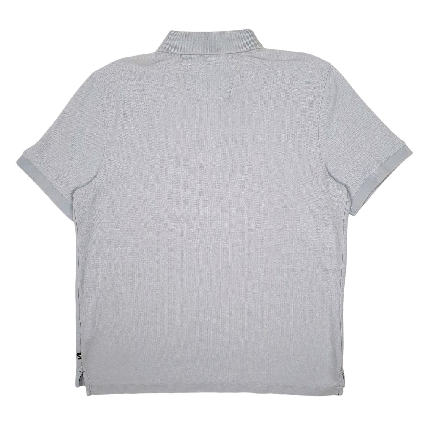 Mens Blue Nautica  Hoodie Polo Shirt
