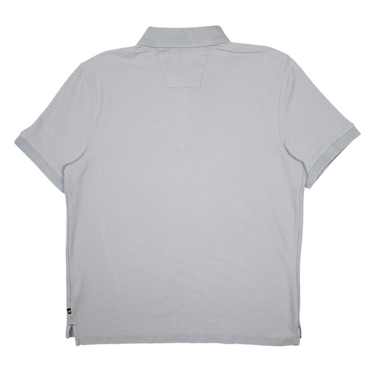 Mens Blue Nautica  Hoodie Polo Shirt