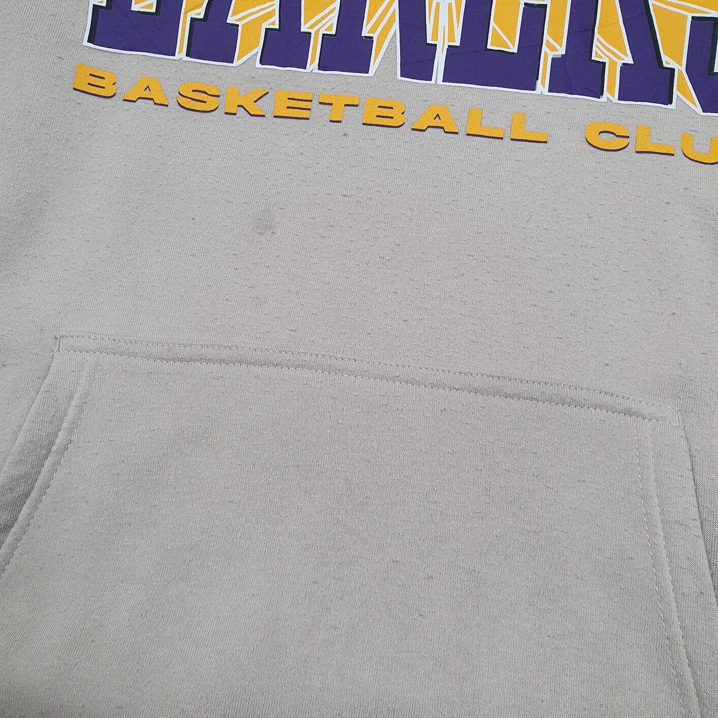 Mens Beige NBA LA Lakers Hoodie Jumper