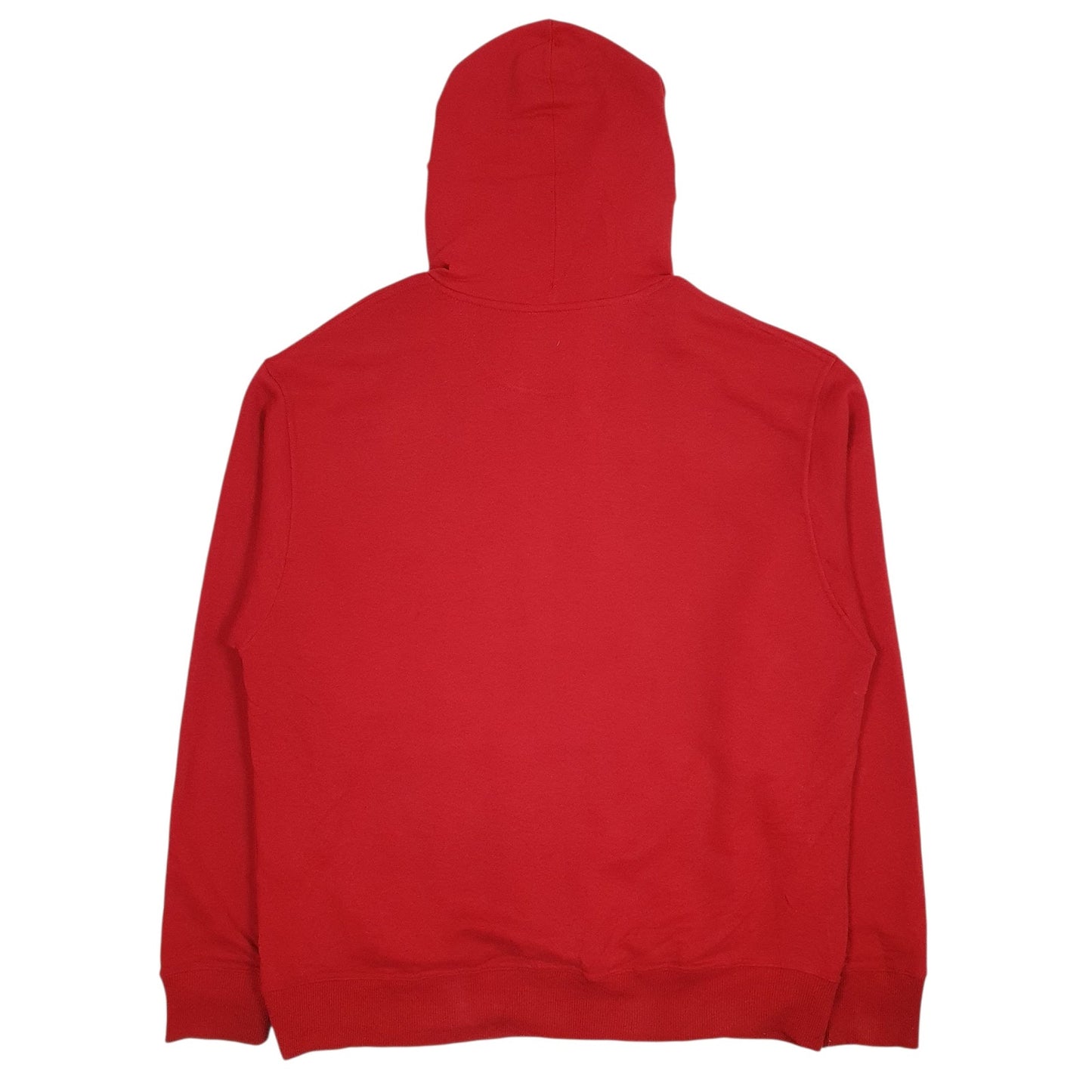 Mens Red Champion Spellout Hoodie Jumper