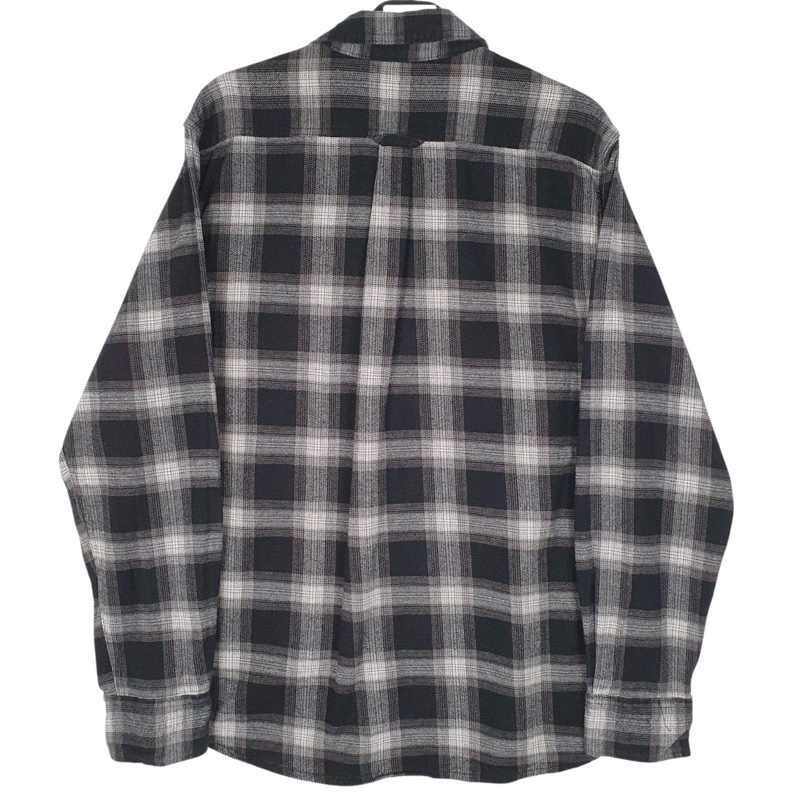 Mens Grey Eddie Bauer Flannel  Shirt
