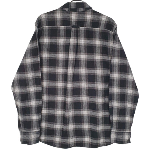 Mens Grey Eddie Bauer Flannel  Shirt