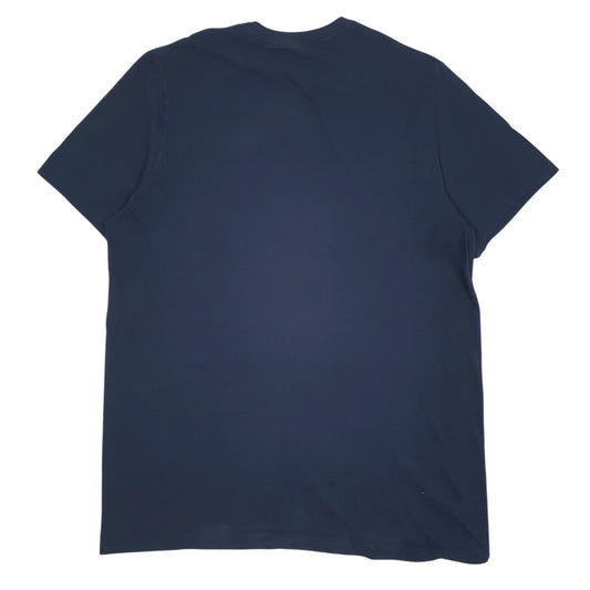 Mens Navy Nike Spellout  T Shirt
